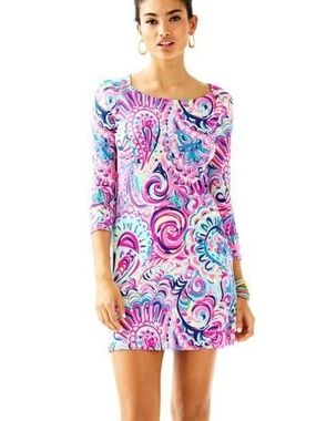 Lilly Pulitzer Multicolor Paisley Midi Dress - Pink, Purple, Teal